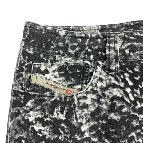 DIESEL Malphas Corduroy Skinny Pant Sz 28 Abstract Print - Picture 6 of 9